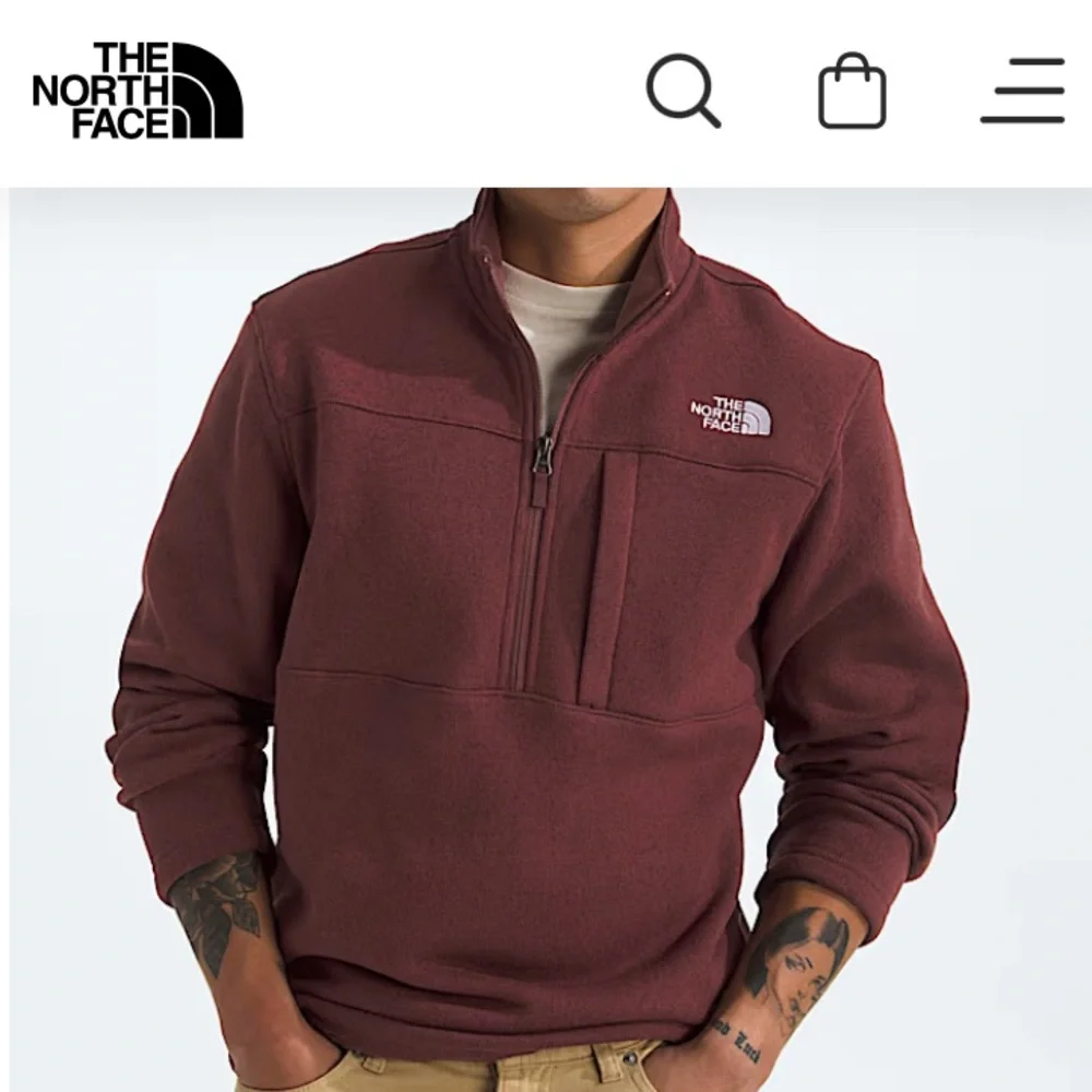 New: The North Face Gordon Lyons ¼-Zip. Size XL
